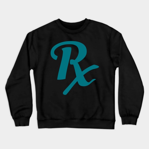 Rx Pharmacy Gifts Pharmacy Technician Gifts Crewneck Sweatshirt by Pharmacy Tech Gifts